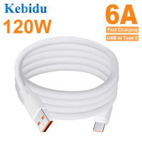 120W 6A USB Cable Fast Charging Wire Mobile Phone USB Type C Cables For oneplus 12 Xiaomi redmi Samsung Poco f5 USB-C Data Cord