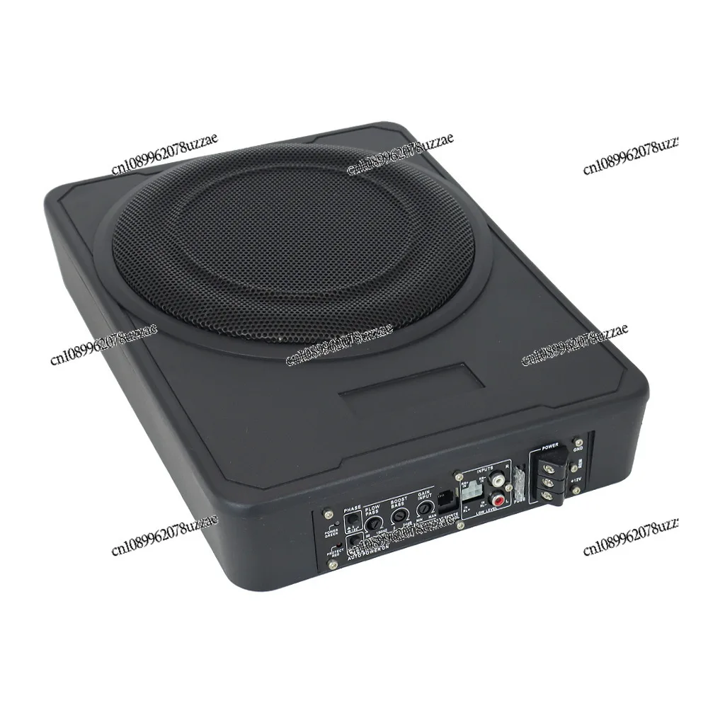 Car 8 Inch 10 Inch Ultra-thin Subwoofer Car Audio Pure Bass Active Subwoofer with Wire Control All Aluminum Alloy