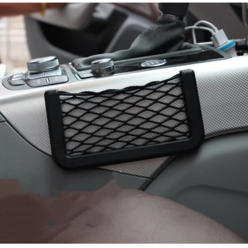 

Auto Seat Side Interior Back Sundries Pocket Mesh Storage Bag Phone Net Pocket Holder Car Storage Bag Elastic Flexible Nets