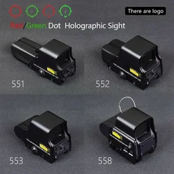 551 552 553 558 Red Green Dot mirino olografico caccia Red Dot Reflex Sight mirino collimatore con montaggio su guida da 20mm