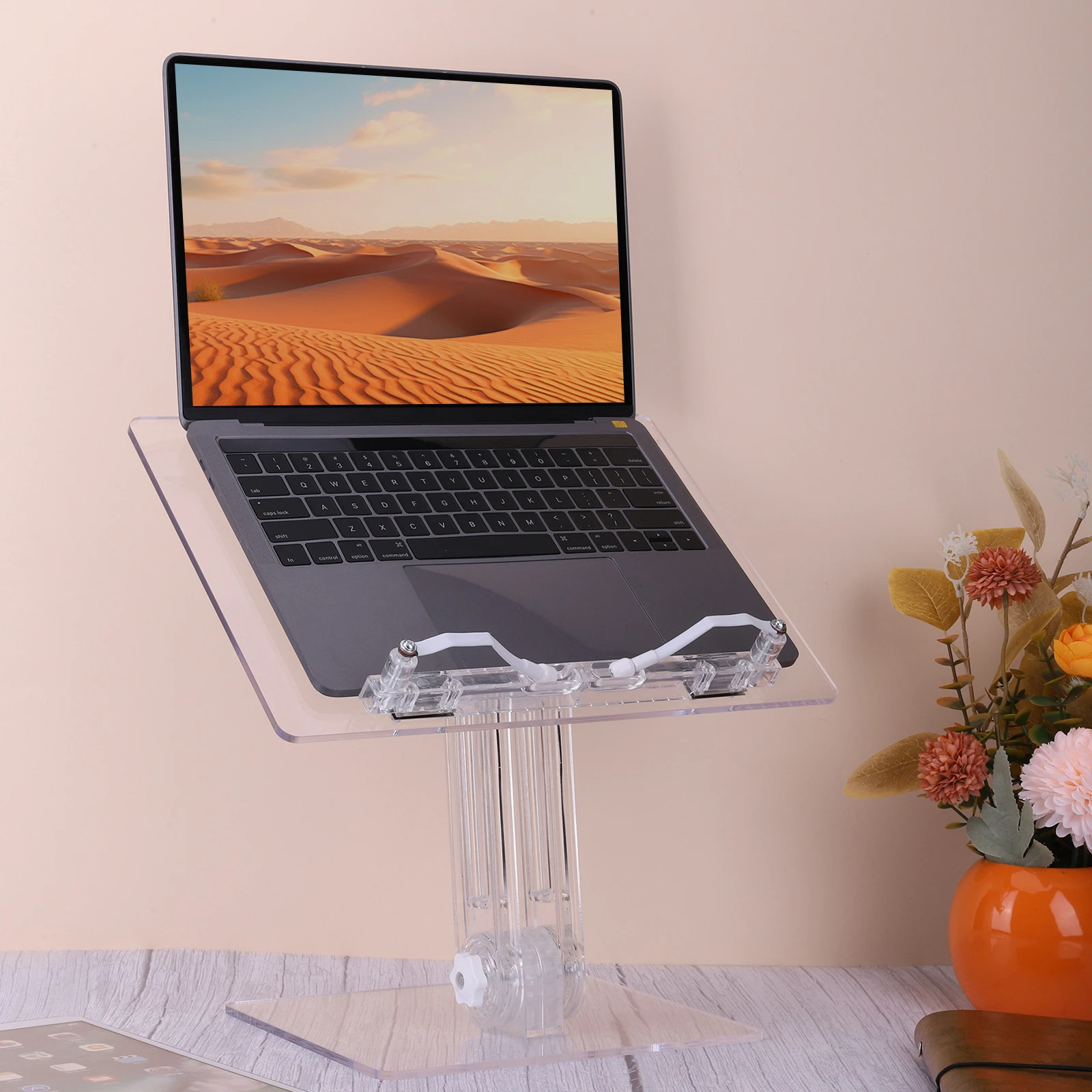 

Acrylic Tablet Stand 180° Rotation Liftable Reading Book Holder Adjustable Tablet Bracket for iPad Book Desktop Holder