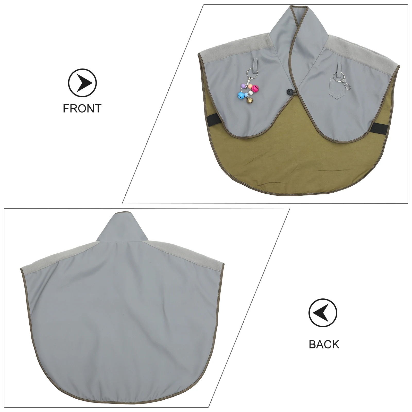 

Waterproof Shoulder Pads Bird Protective Shawl Cotton Linen Cloth Diaper Green Reusable Pet Accessories Anti Scratch Clothes