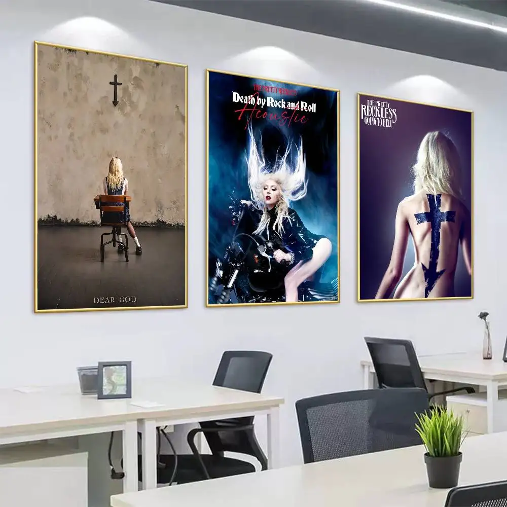 Rock Band The P-Pretty R-Reckless Poster Print Cook Cooked Wall Art Canvas Painting for Living Room Bedroom Home Decor