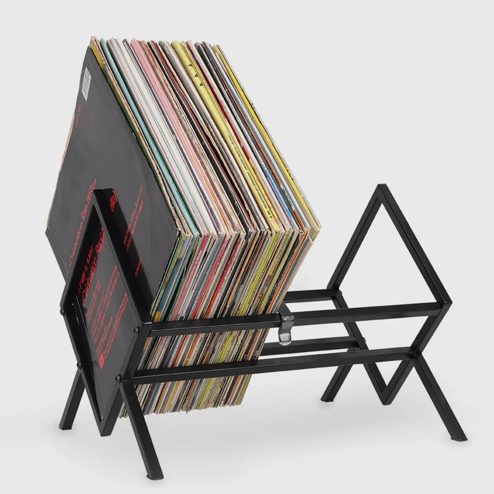 سطح المكتب حامل كتب حديد معدني رف الكتب المدمج Cd رف للكتب والمجلات السجلات الفينيل عرض منظم الملفات التخزين