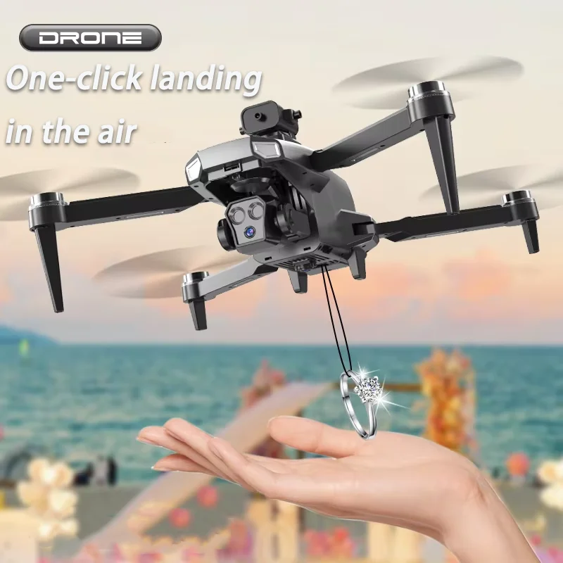 듀얼 WiFi FPV 카메라와 장애물 회피 기능을 갖춘 전문가용 HD 4K 드론, 항공 촬영 및 드론 카메라 생일 선물용