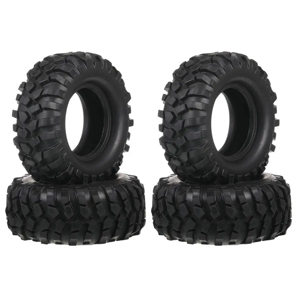 

RCGOFOLLOW 1.9 Inch Crawler Wheel Tires 1/10 TT02 94122 94123 SCX10 90046 TRX4 RC Car Part RC Car Accessories Black
