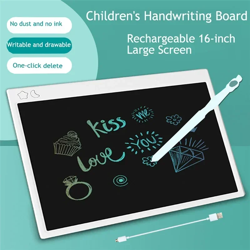 16inch LCD Writing Tablet Handwriting Pen Hand Writing Pad Ultra Thin Board With Erase Button Rechargeable Large Screen Writings