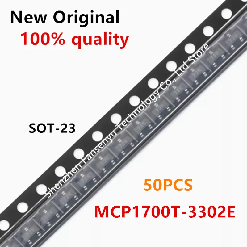 

(50piece)100% New MCP1700T-3302E MCP1700T MCP1700 CS... sot23-3 Chipset