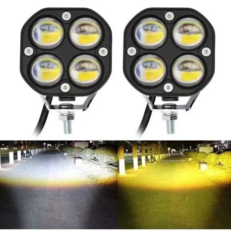 

Супер яркие 3-дюймовые двухцветные светодиодные прожекторы 200 Вт, противотуманные фары, аксессуары для фар для мотоцикла, грузовика, автомобиля, внедорожника, квадроцикла 30000LM 24V 12V