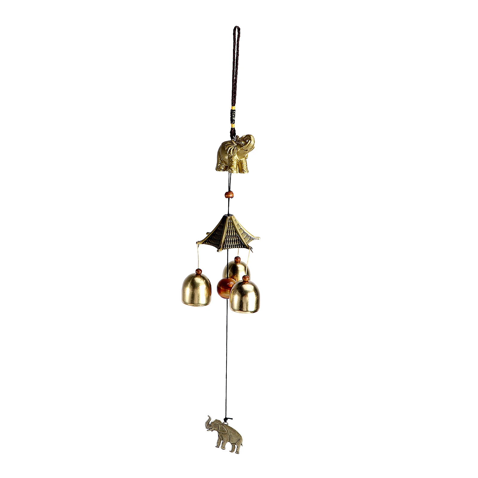 

Wind Chimes Ornament Quality Metal Office Garden Home Decor Feng Shui Vintage Smooth Life Good Fortune
