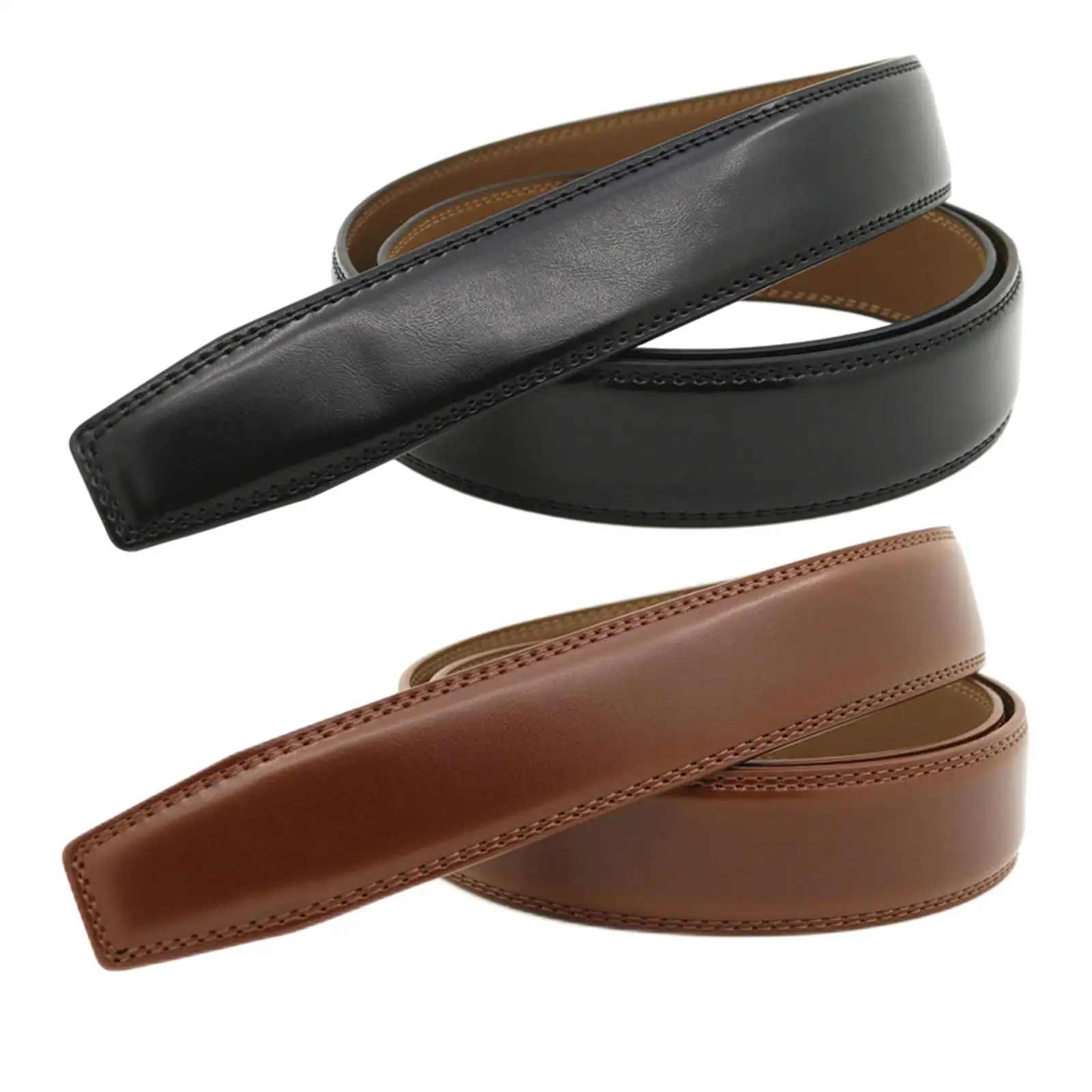 120cm Leather Belt Without Automatic Buckle ,Dress Belt ,Replacement Waistband ,High Quality Strap for Adults Men Trousers