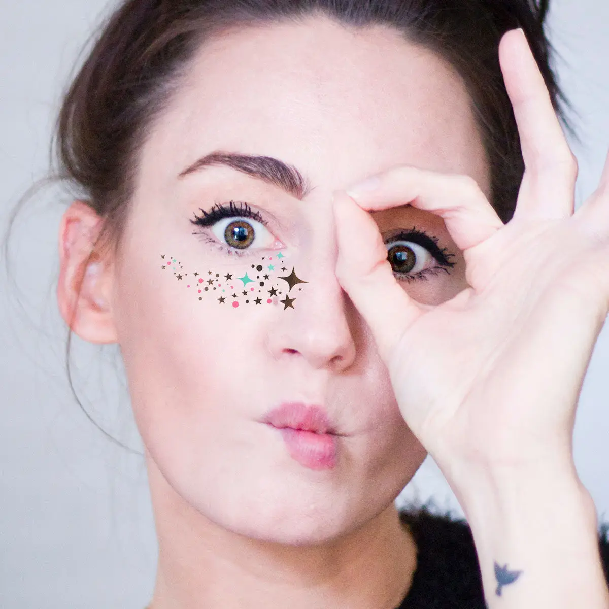 

8 шт. наклеек для лица, блестящие, водостойкие, флуоресцентные, для декора