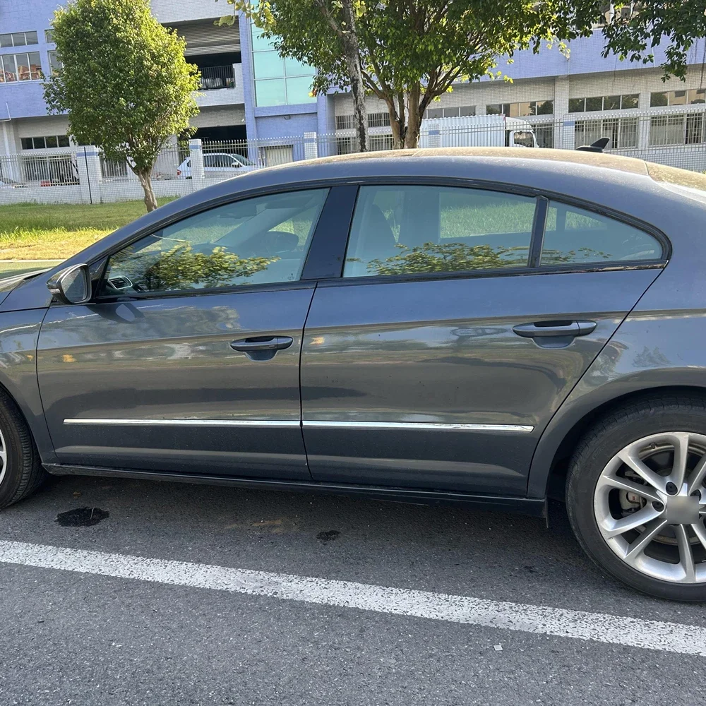 For Volkswagen CC 2009-2018 Sedan Window Chrome Delete Blackout ABC Pillars Glossy Black Stickers