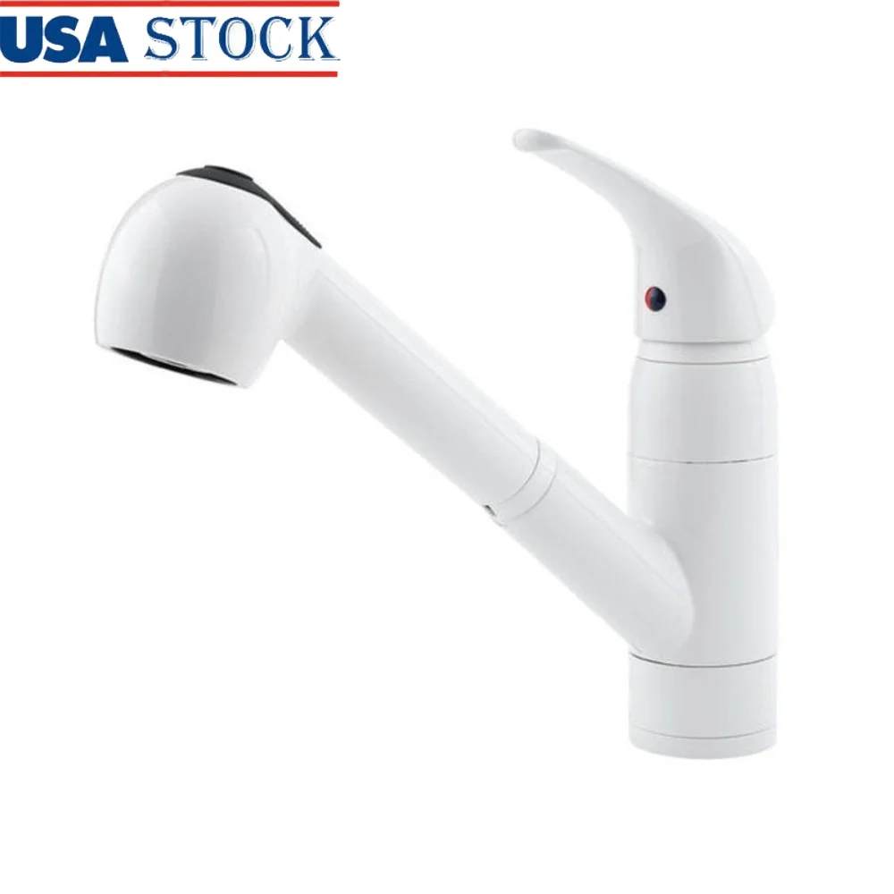 

Выдвижной кухонный смеситель с высоким дуговым изливом, сертифицированный NSF, бессвинцовый усовершенствованный керамический клапан, экономия воды, распылительная головка для домашнего использования