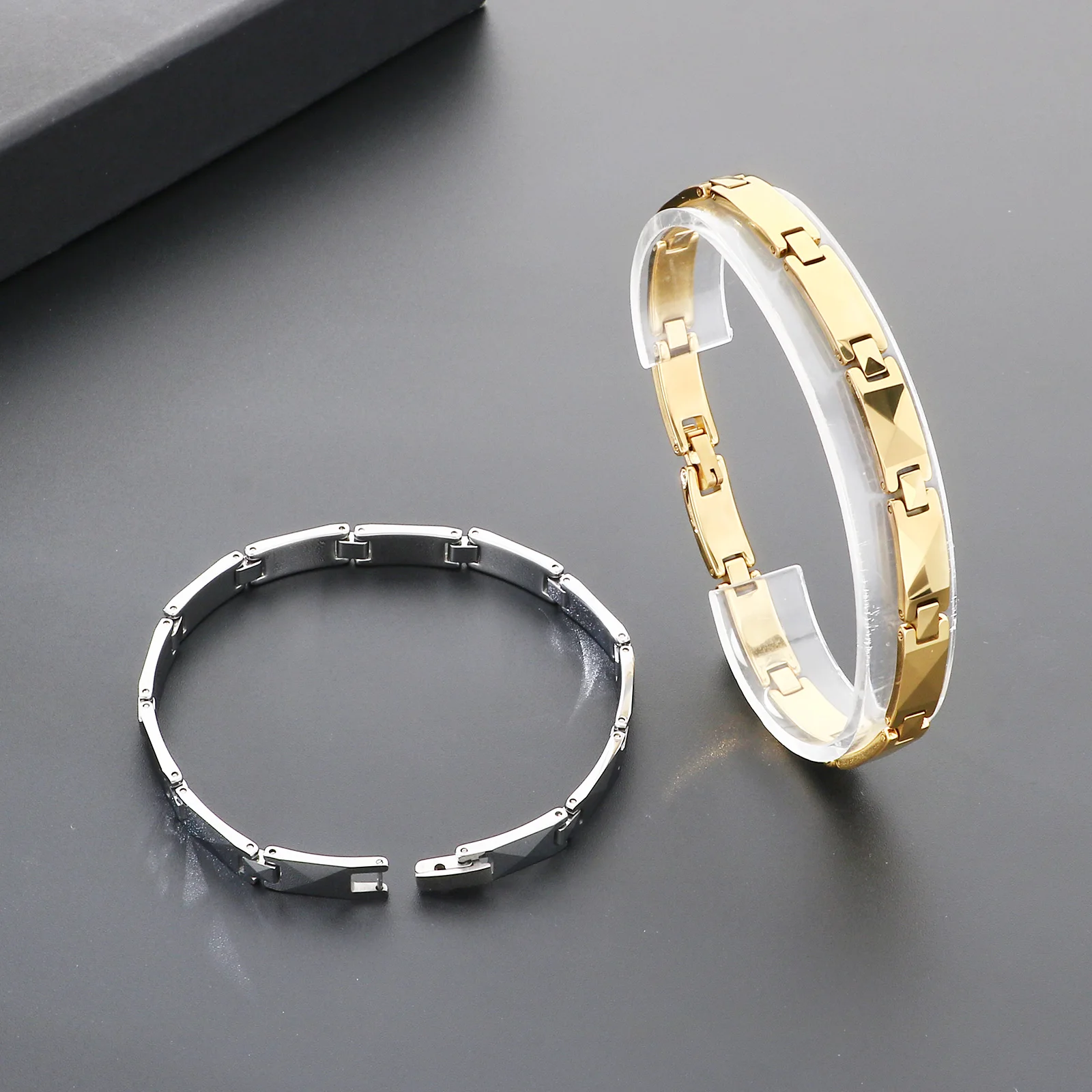 Tungsten Steel Healthy Magnetic Magnet Bracelet for Men Power Therapy Magnets Bracelets for Men
