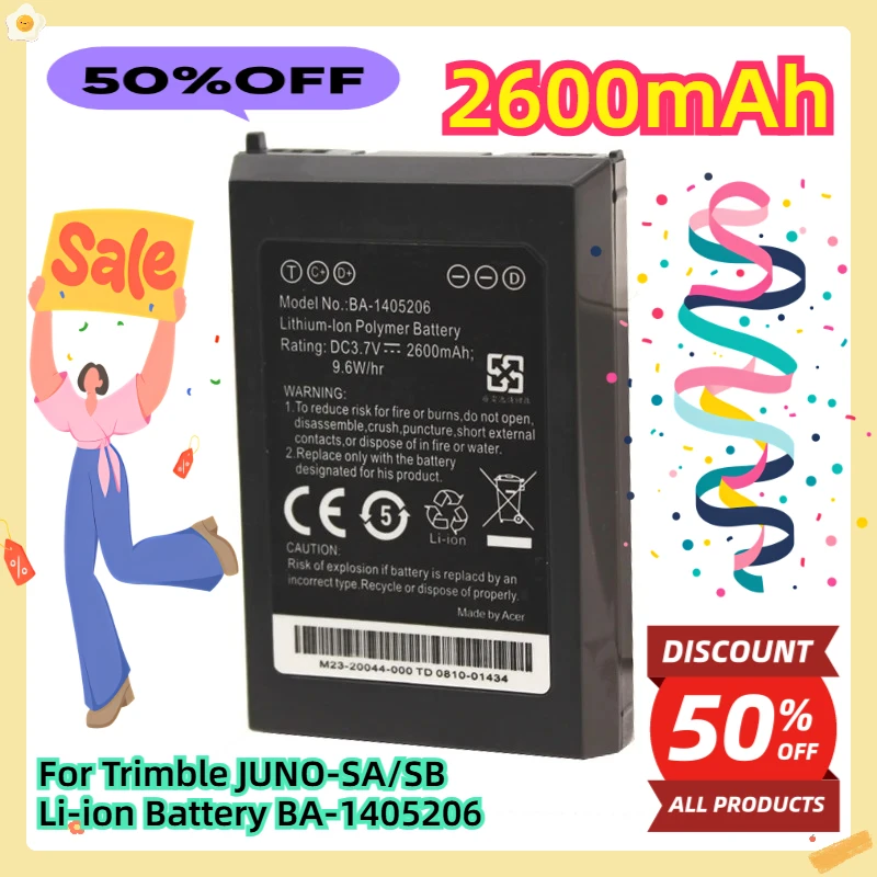 

For Trimble JUNO-SA/SB 3.7V 2600mAh Li-ion Battery BA-1405206