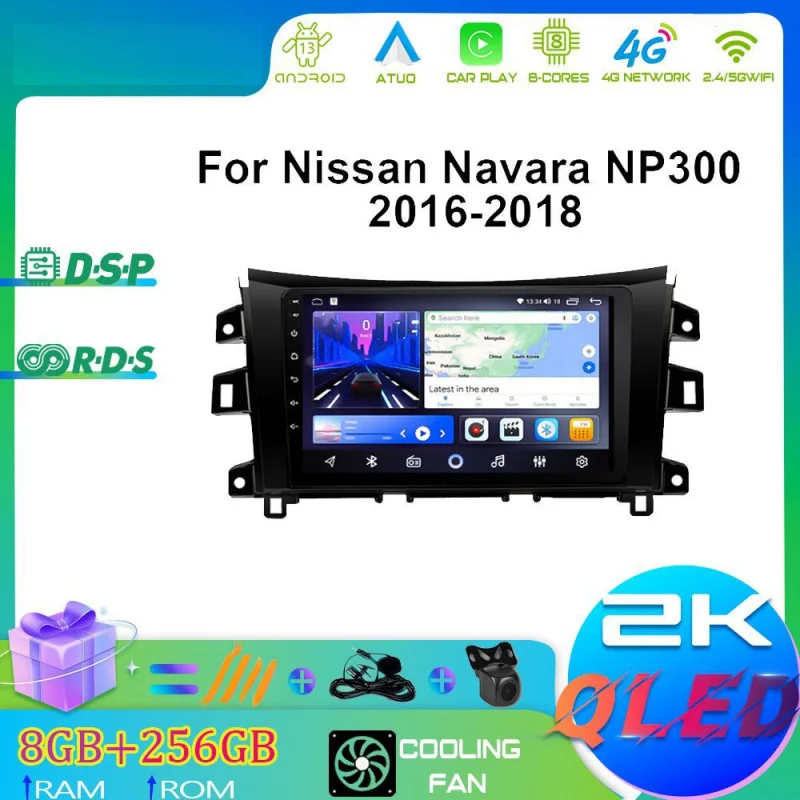 

For Nissan Navara NP300 2016-2018 Car Multimedia Player Android Car Player GPS WIFI Carplay 4G Car Radio Navigation Stereo