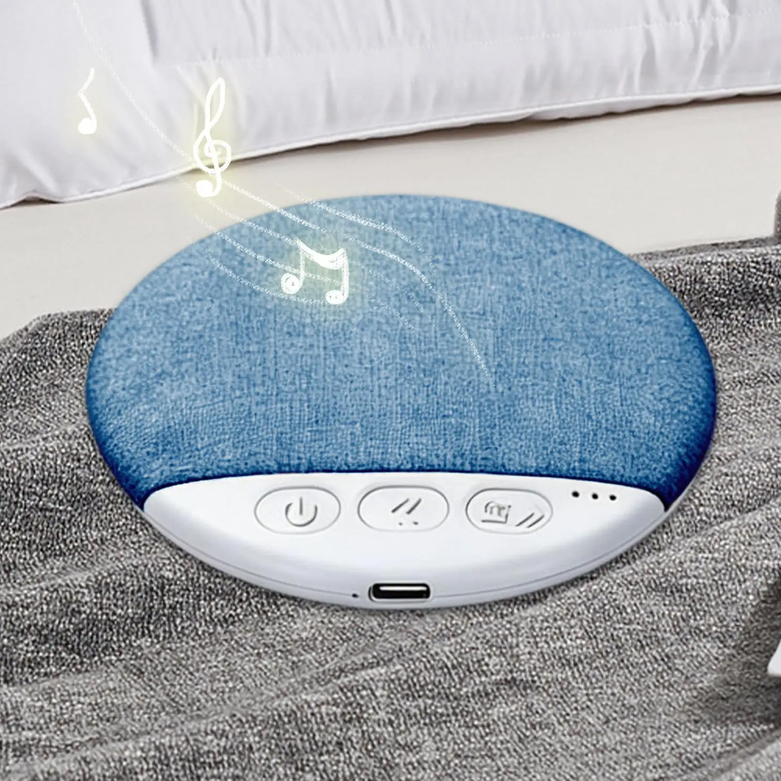 Altoparlante Bluetooth 5.4 da Comodino con Suono Rilassante e Rumore Bianco, Timer da 30/60/90 Minuti, Audio Stereo