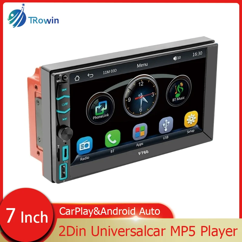 

7" 2Din Car Radio Automotive Multimedia Player Touch-Screen Auto Stereo MP5 Bluetooth-compatible Mirror Link Car Electronics