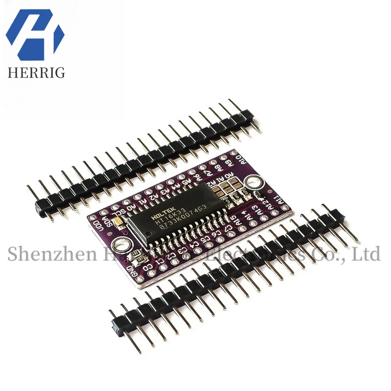 1PCS HT16K33 dot matrix LED control driver module digital tube driver development board