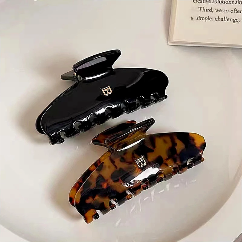 

1 шт., новая заколка для волос из ацетата, заколки с надписью «Акула» для женщин, модная корейская заколка для волос в виде краба, головные уборы, аксессуары для волос