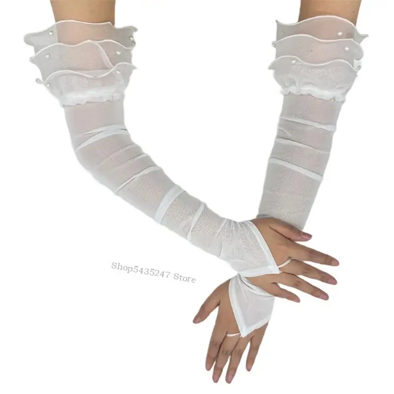 Găng tay dài cho phụ nữ giả trang Party Formal Skee