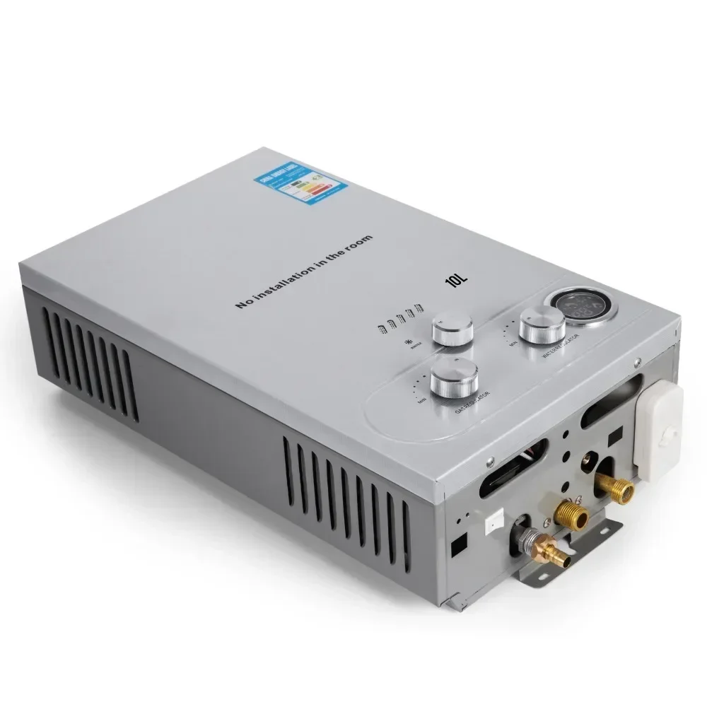 SIHAO LPG Tragbarer Durchlauferhitzer 6L 10L 12L 16L 18L Propangas LPG Wandmontierter Durchlauferhitzer Digitalanzeige