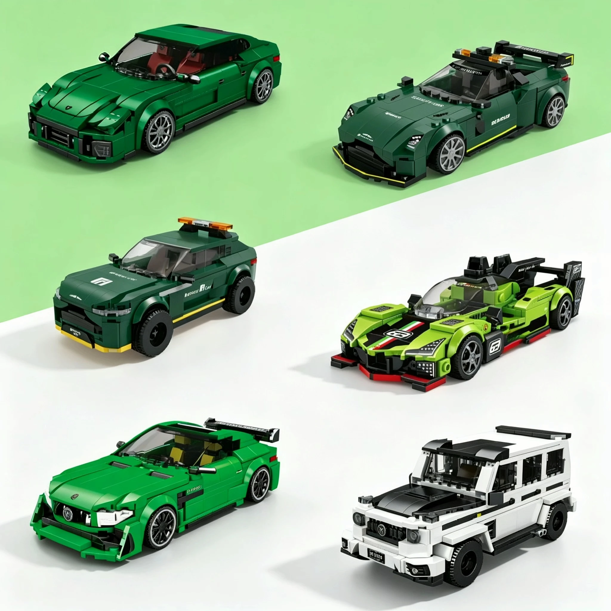 

STEM Building Blocks Classic Racing Car Set Creative Building Kit Sports Car Model Holiday Gift