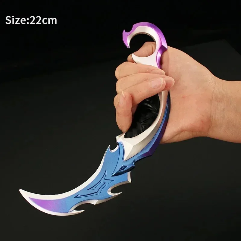 22cm Prime Karambit Tactical Vandal Karambit Knife Valorant Game peripherals Weapon uncut Melee Metal Model Collection Anime Toy