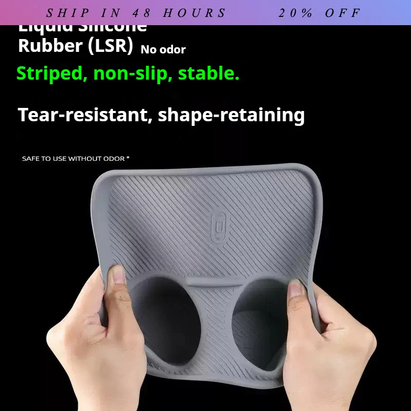 iosn For Leapmotor A10 B03X 2026 Car Wireless Water Filling Cup Pad Silicone Storage Box Under Central Control Modify Car Access
