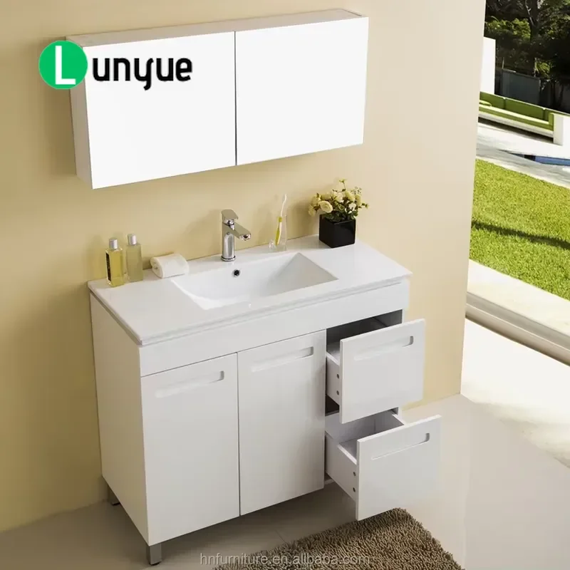 72 Inch Modern Deluxe Particleboard Bathroom Cabinet with Sink Vanity Furniture for Bathroom Storage and Organization Durable