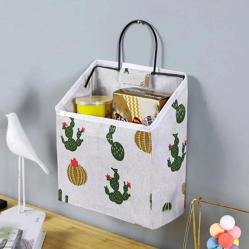 2 Pcs/Lot Combination Bedside Storage Bag Student Dormitory Snacks Headphones Finishing Bag Waterproof Fabric Wall Hanging Bag