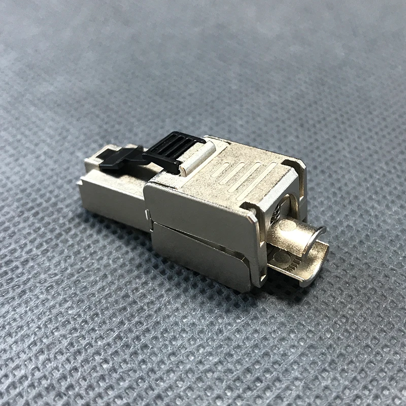 Linkwylan Cat6A Ethernet Toolless Connector Short Type Plug Gigabit Shielded Network for AP Wall Panel