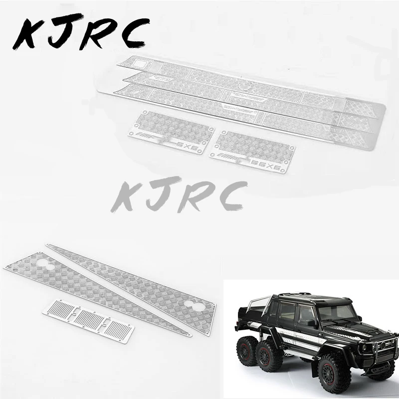 

TRX-6 G500 G63 Stainless Steel Sheet Anti-skid Plate Hood Anti Slide Plate For 1/10 RC Crawler Car TRX-4 TRX6