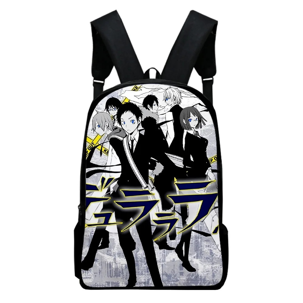 

Hip Hop Popular Novelty durarara Notebook Backpacks pupil School Bags 3D Print Oxford Waterproof Boys/Girls Laptop Backpacks