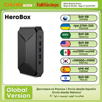 Mini PC CHUWI HeroBox Intel Celeron N100 Quad-core CPU Windows 11 OS 8GB LPDDR4 256GB SSD Dual Band Wifi Desktop Computer