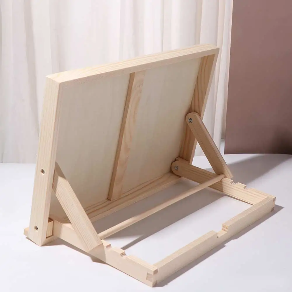 Multifunctional Wooden Table Easel Portable Adjustable Angle Sketching Board Lightweight Solid Wood Tilted Drawing Board view 2