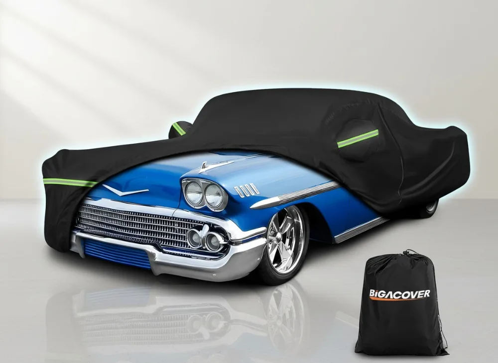 

Водонепроницаемый всепогодный автомобильный чехол с застежкой-молнией — прочная ткань Оксфорд для защиты от солнца, дождя и ветра