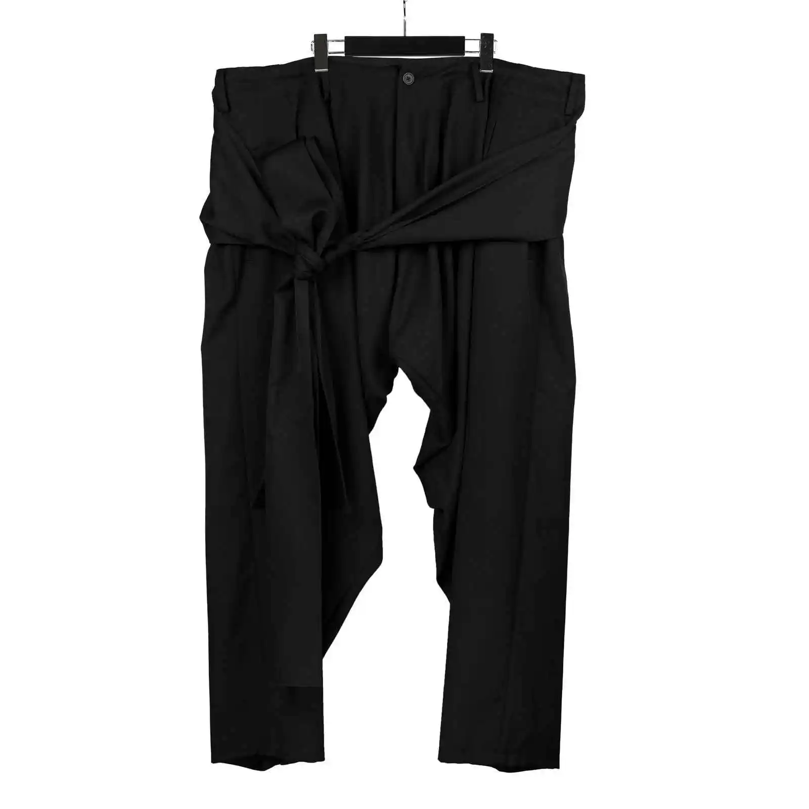 

TOP-YAMAMOTO original design dark, niche, loose woolen men's pants, wide-leg pants, and casual solid-color pants