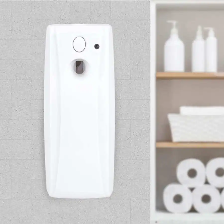 Indoor Wall Mounted Automatic Air Freshener Fragrance Aerosol Spray Dispenser with Light Sensor