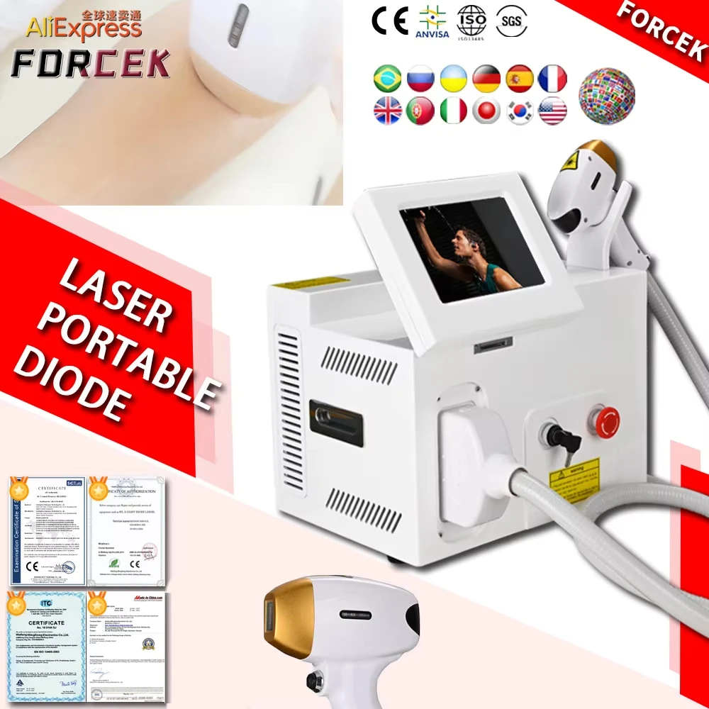 

DFLASER 800w 12 Bars 3 Waves Germany Dilas Laser Portable Diode Laser Hair Removal With Mixed 755nm 1064nm 808nm