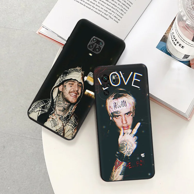 Matte Phone Cases For Redmi 9 9A 9C 9T K40 K60 A3 A2 A1 Plus Note 9s 8T 7 8 Pro A3X L-Lil P-Peep Rapper Black Soft Cover