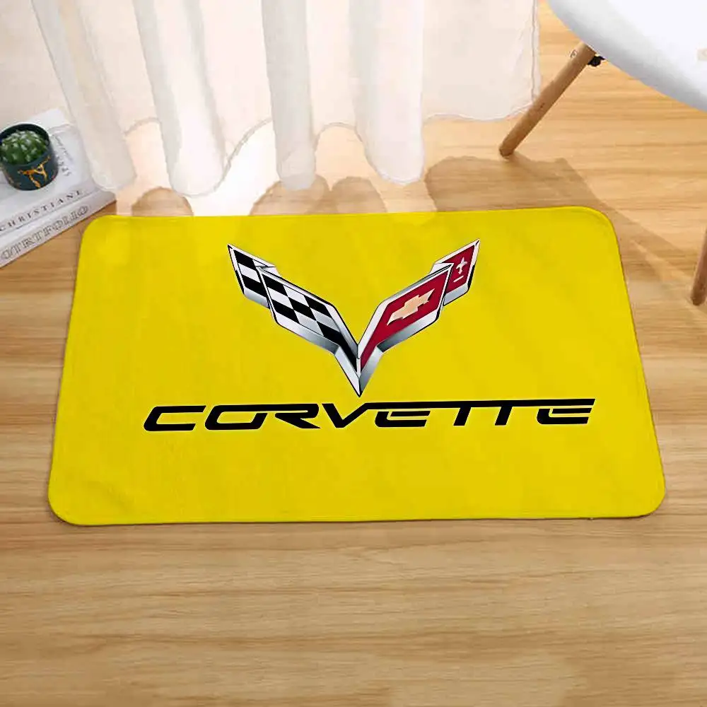 C-Corvette Racing Fußmatten, Heim-Wäsche-Teppich, Teppich für Wohnzimmer, Dekoration, Loungebereich, rutschfeste Fußmatte, Eingangstürmatte – Detail 5