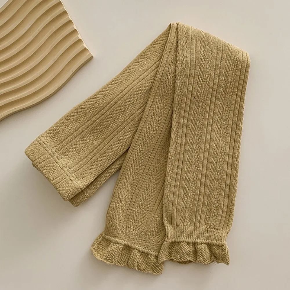 Fashion Soft Legging Tight-fitting Comfort Toddler Pantyhose Lotus Edge Warm Newborn Long Pants Socks Girls 1-6 Years Old