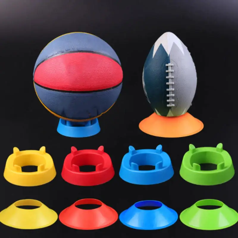 Ball Holder Volleyball Basketball Logo Disc Thickened Large Mouth Football Training Obstacles Ball Storage Base and Display Rack
