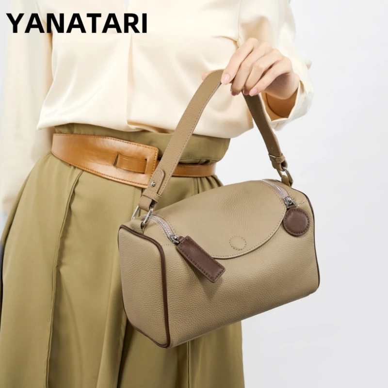 

YANATARI Luxury handbags female crossbody bags soft leather shoulder bag women bags new fashion 2025 genuine cowhide leather