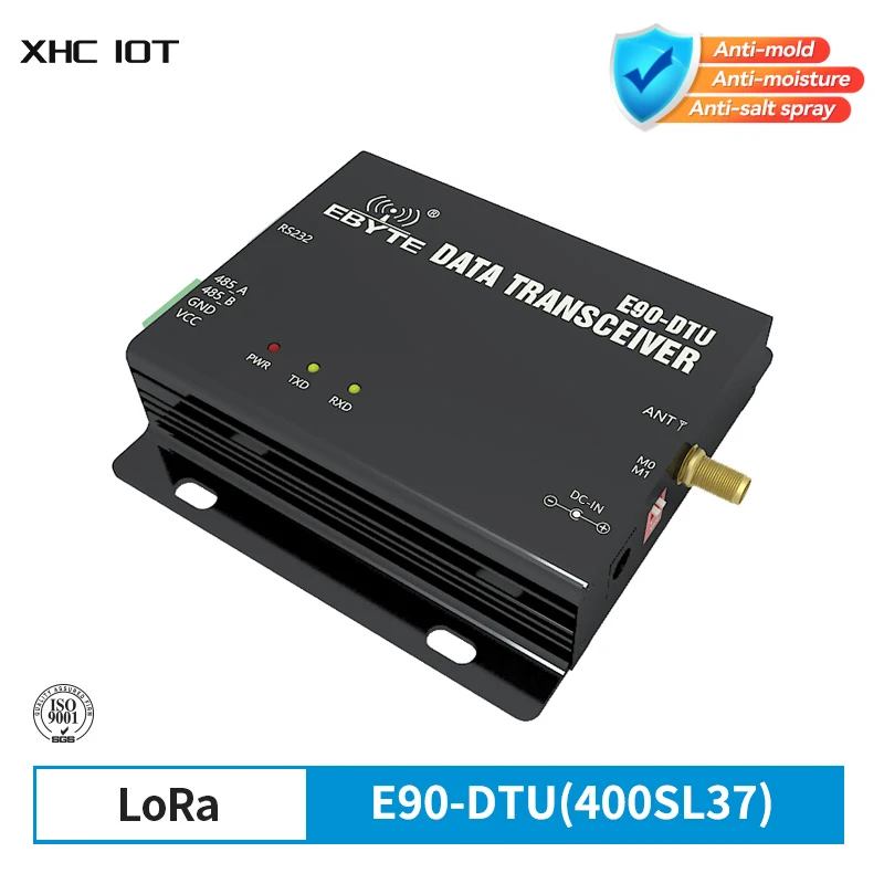 

SX1262 SX1268 SX1278 LoRa Spread Spetrum Modem Data Transceiver 433MHz 37dBm 20km RS232 RS485 RSSI PLC XHCIOT E90-DTU(400SL37)