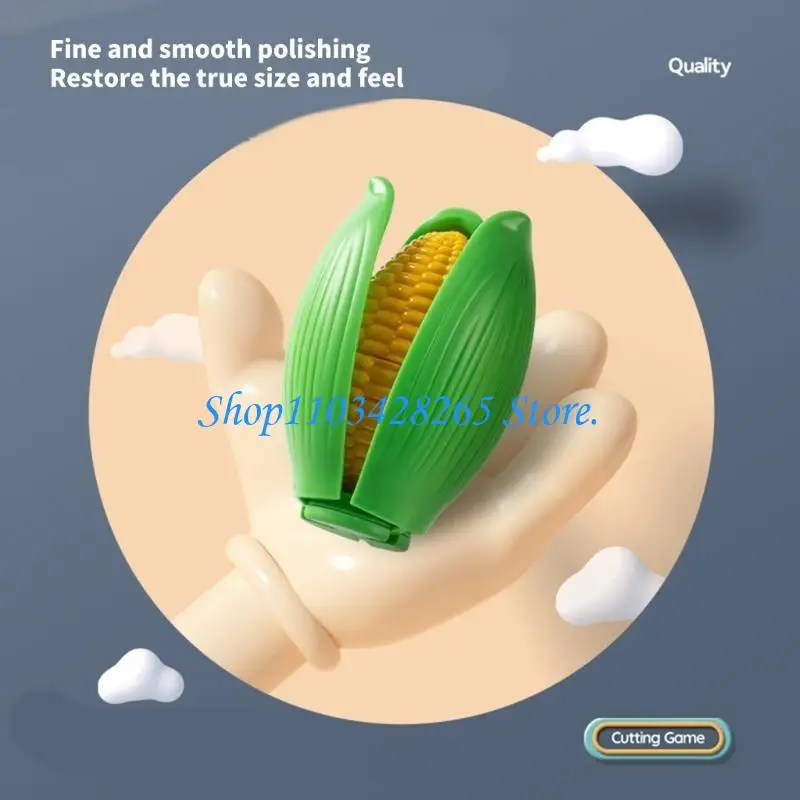 Realistic Peeling Cutting Fruit Vegs Kitchen Toy Kids Motor Skill Activity Toy G2TE