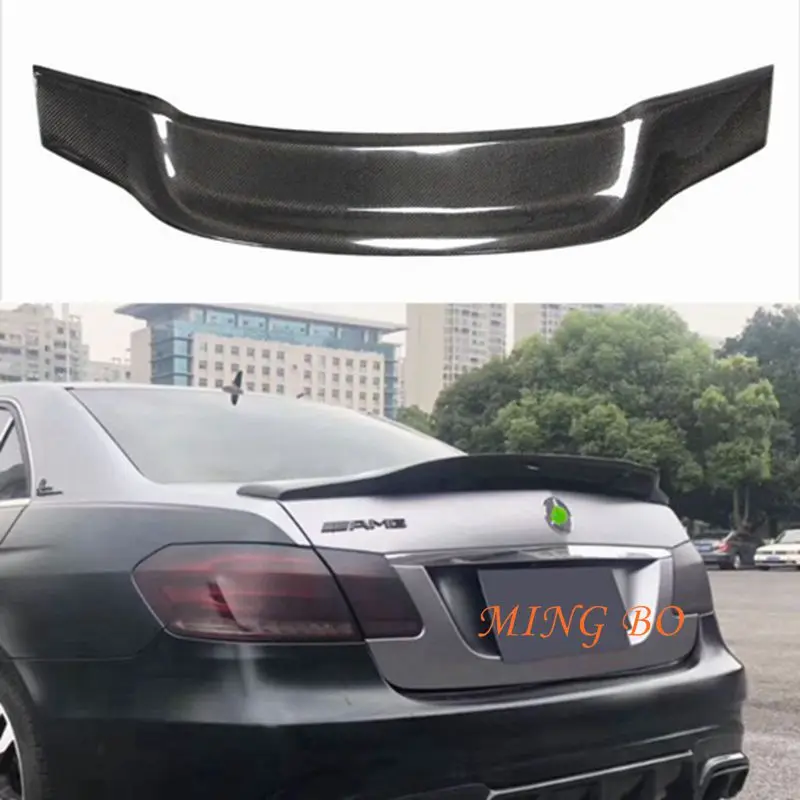 

FOR Mercedes-Benz E-Class W212 4Door Sedan R Style Carbon Fiber Rear Spoiler Trunk Wing 2009-2019 FRP Forged carbon