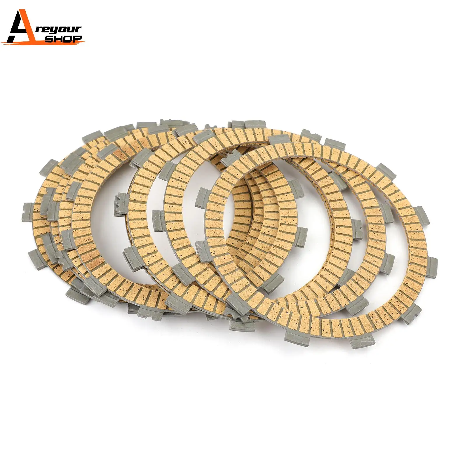 Areyourshop For Yamaha Road Star XV1600 1999-2003 XV1700 2004-2010 Clutch Friction Plate Kit Set 26H-16307-01 Motorcycle Parts